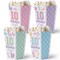 Big Dot of Happiness Preppy 10th Birthday Girl Popcorn Boxes, Pastel Hello Double Digits Favor Paper Containers, Party Treat Boxes - Set of 12